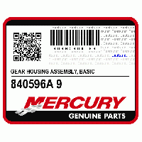 GEAR HOUSING ASSEMBLY, Basic, - NOTE: No Longer Available - Use 1680-840596A17 For Single Engine - Contact Mercury Service If Used On Dual Engines, 840596A 9